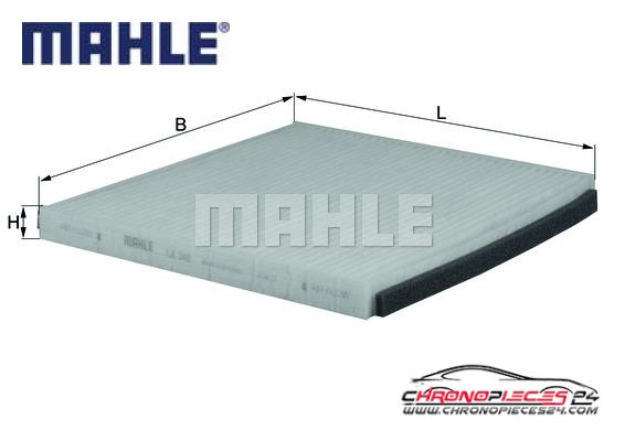 Achat de MAHLE LA 348 Filtre, air de l'habitacle pas chères