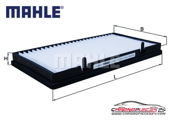 Achat de MAHLE LA 382 Filtre, air de l'habitacle pas chères