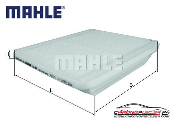 Achat de MAHLE LA 39 Filtre, air de l'habitacle pas chères