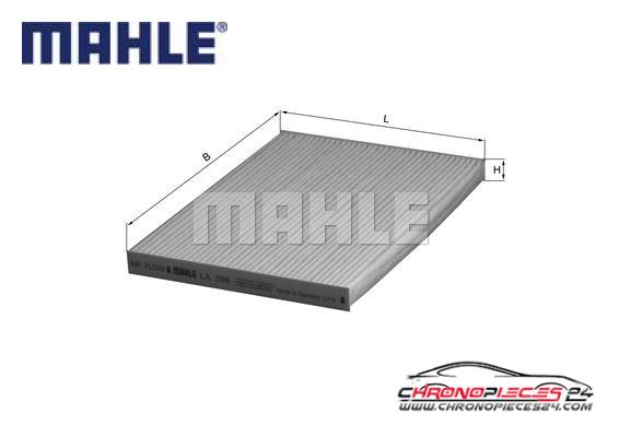 Achat de MAHLE LA 396 Filtre, air de l'habitacle pas chères