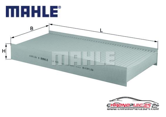 Achat de MAHLE LA 410 Filtre, air de l'habitacle pas chères