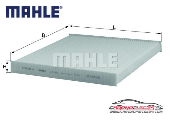 Achat de MAHLE LA 411 Filtre, air de l'habitacle pas chères