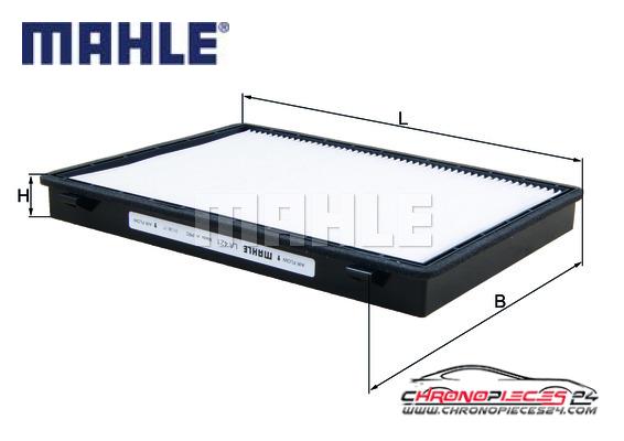 Achat de MAHLE LA 42/1 Filtre, air de l'habitacle pas chères