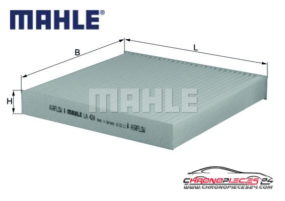 Achat de MAHLE LA 424 Filtre, air de l'habitacle pas chères