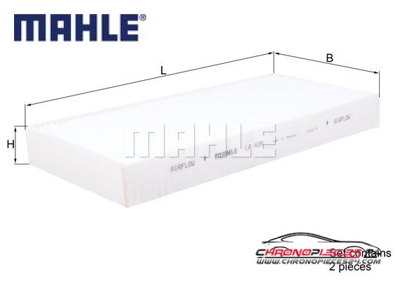 Achat de MAHLE LA 426/S Filtre, air de l'habitacle pas chères