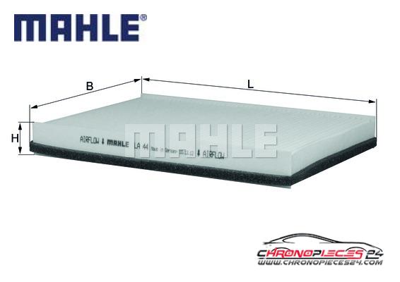 Achat de MAHLE LA 44 Filtre, air de l'habitacle pas chères