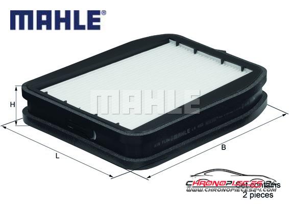 Achat de MAHLE LA 455/S Filtre, air de l'habitacle pas chères