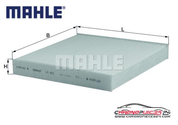 Achat de MAHLE LA 462 Filtre, air de l'habitacle pas chères