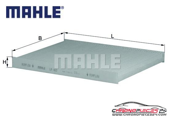 Achat de MAHLE LA 463 Filtre, air de l'habitacle pas chères