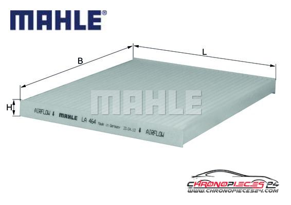 Achat de MAHLE LA 464 Filtre, air de l'habitacle pas chères