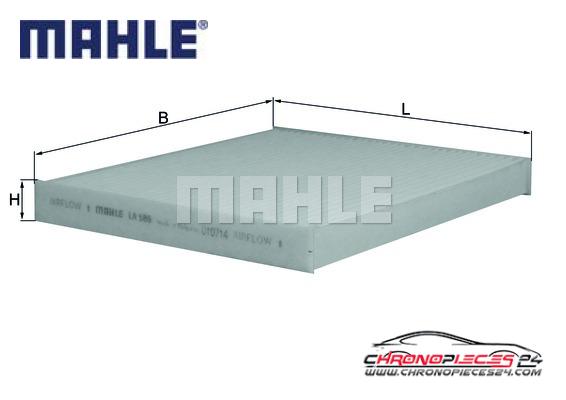 Achat de MAHLE LA 586 Filtre, air de l'habitacle pas chères