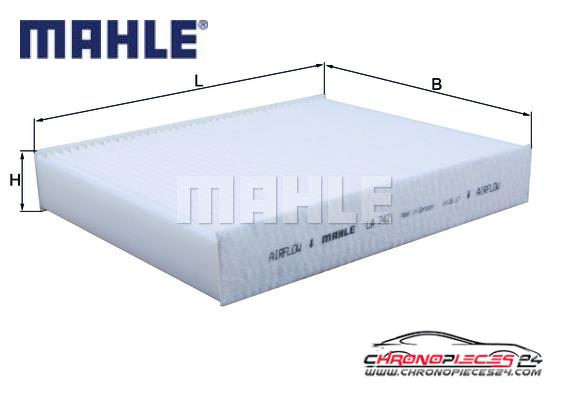 Achat de MAHLE LA 742 Filtre, air de l'habitacle pas chères