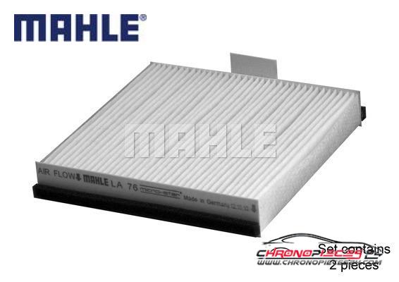 Achat de MAHLE LA 76/S Filtre, air de l'habitacle pas chères