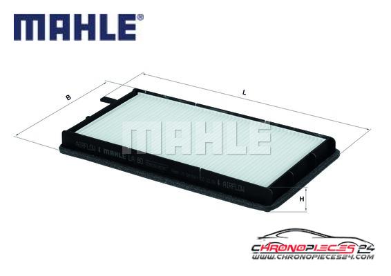 Achat de MAHLE LA 80 Filtre, air de l'habitacle pas chères