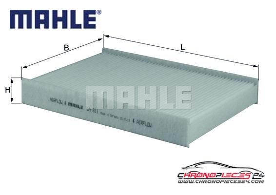 Achat de MAHLE LA 811 Filtre, air de l'habitacle pas chères