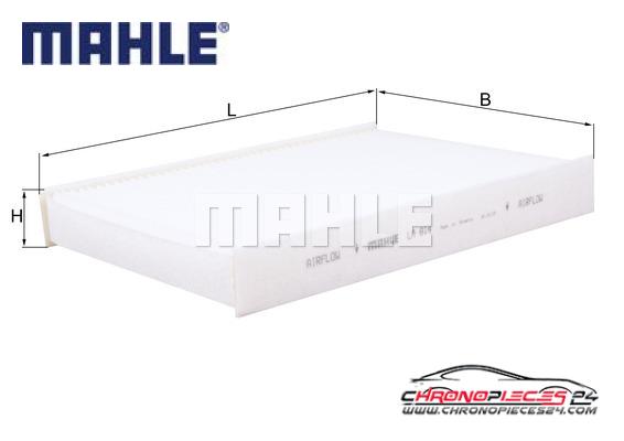 Achat de MAHLE LA 814 Filtre, air de l'habitacle pas chères