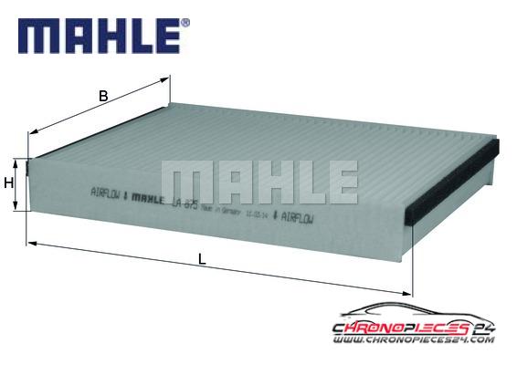 Achat de MAHLE LA 875 Filtre, air de l'habitacle pas chères