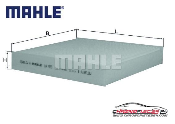 Achat de MAHLE LA 923 Filtre, air de l'habitacle pas chères