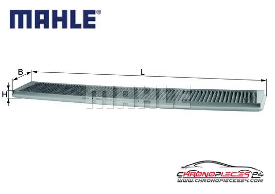 Achat de MAHLE LAK 102 Filtre, air de l'habitacle pas chères