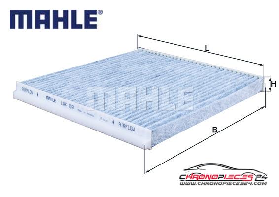 Achat de MAHLE LAK 109 Filtre, air de l'habitacle pas chères