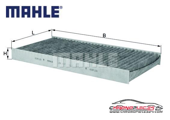 Achat de MAHLE LAK 117 Filtre, air de l'habitacle pas chères