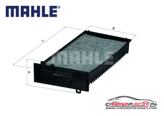 Achat de MAHLE LAK 127 Filtre, air de l'habitacle pas chères