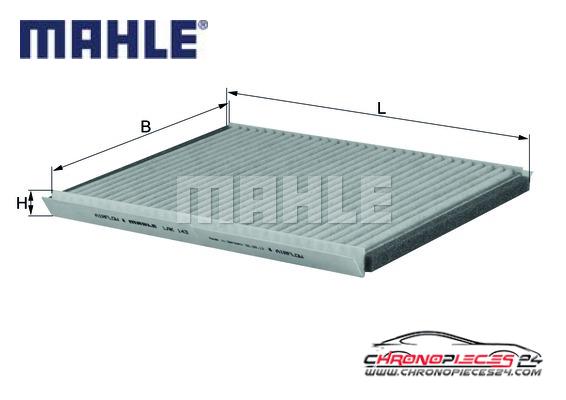 Achat de MAHLE LAK 143 Filtre, air de l'habitacle pas chères