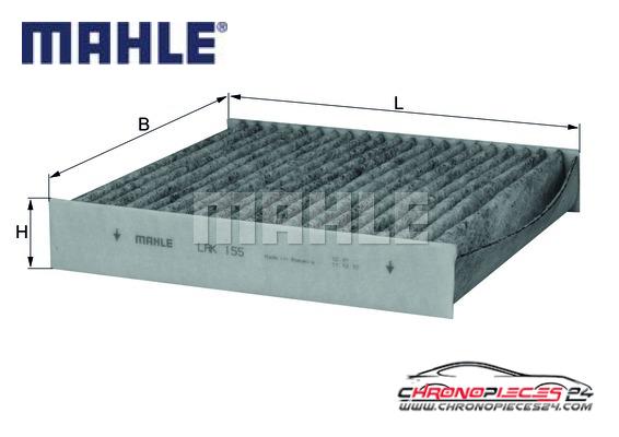 Achat de MAHLE LAK 155 Filtre, air de l'habitacle pas chères