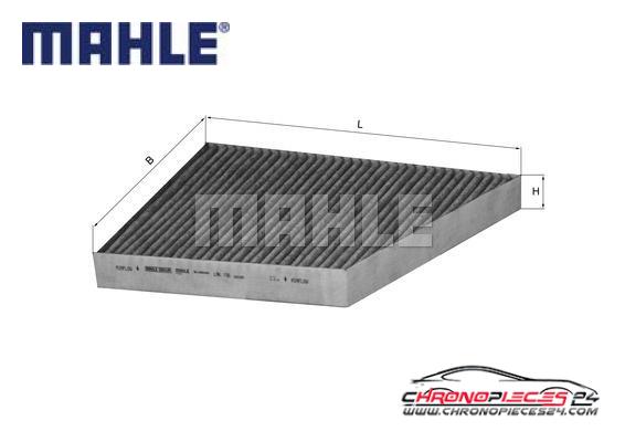 Achat de MAHLE LAK 156 Filtre, air de l'habitacle pas chères