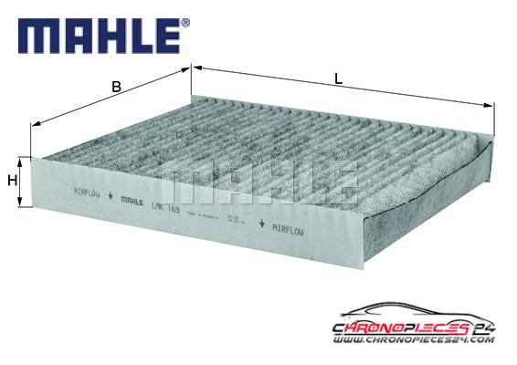 Achat de MAHLE LAK 169 Filtre, air de l'habitacle pas chères