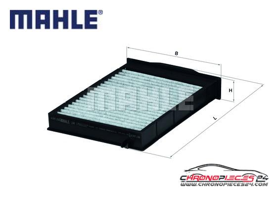 Achat de MAHLE LAK 175 Filtre, air de l'habitacle pas chères