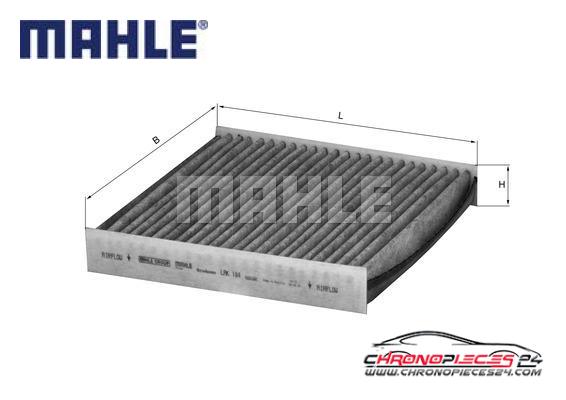 Achat de MAHLE LAK 184 Filtre, air de l'habitacle pas chères