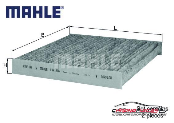 Achat de MAHLE LAK 216 Filtre, air de l'habitacle pas chères