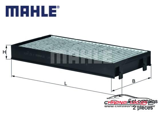 Achat de MAHLE LAK 221/S Filtre, air de l'habitacle pas chères