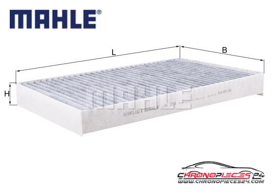 Achat de MAHLE LAK 229 Filtre, air de l'habitacle pas chères