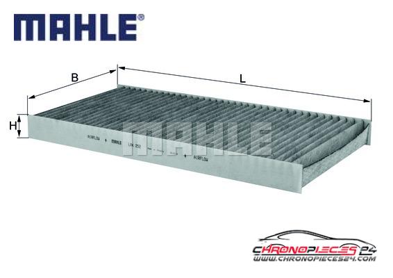 Achat de MAHLE LAK 252 Filtre, air de l'habitacle pas chères