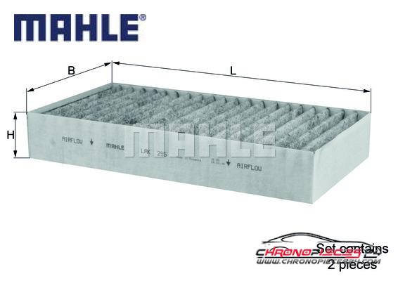 Achat de MAHLE LAK 295/S Filtre, air de l'habitacle pas chères