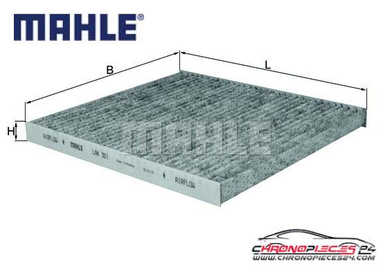 Achat de MAHLE LAK 301 Filtre, air de l'habitacle pas chères