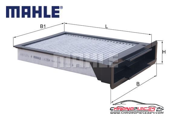 Achat de MAHLE LAK 304 Filtre, air de l'habitacle pas chères