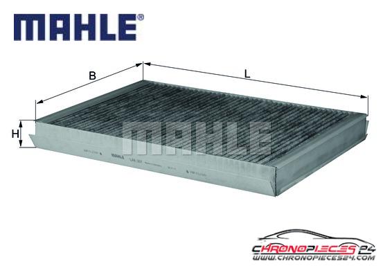 Achat de MAHLE LAK 307 Filtre, air de l'habitacle pas chères