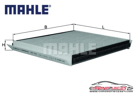 Achat de MAHLE LAK 362 Filtre, air de l'habitacle pas chères