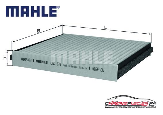 Achat de MAHLE LAK 371 Filtre, air de l'habitacle pas chères