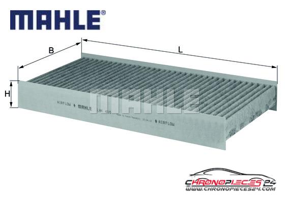 Achat de MAHLE LAK 410 Filtre, air de l'habitacle pas chères