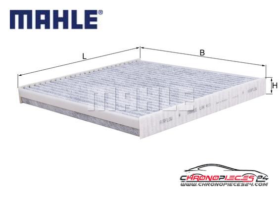 Achat de MAHLE LAK 411 Filtre, air de l'habitacle pas chères