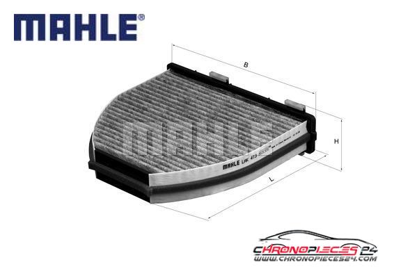 Achat de MAHLE LAK 413 Filtre, air de l'habitacle pas chères