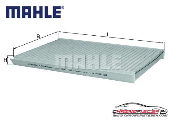 Achat de MAHLE LAK 422 Filtre, air de l'habitacle pas chères