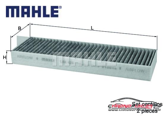 Achat de MAHLE LAK 428/S Filtre, air de l'habitacle pas chères