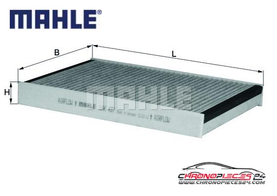 Achat de MAHLE LAK 437 Filtre, air de l'habitacle pas chères