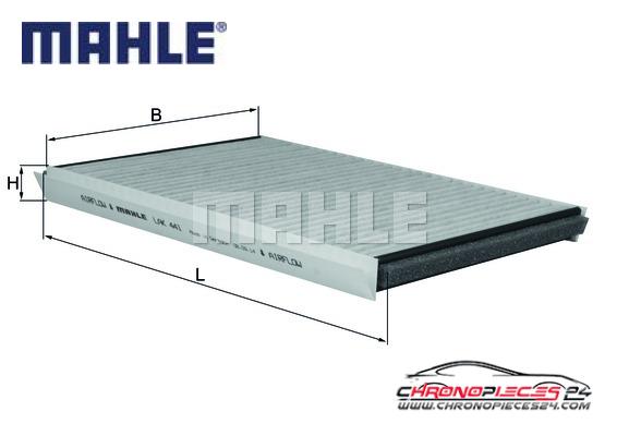 Achat de MAHLE LAK 441 Filtre, air de l'habitacle pas chères