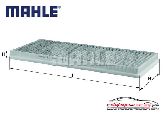 Achat de MAHLE LAK 45 Filtre, air de l'habitacle pas chères